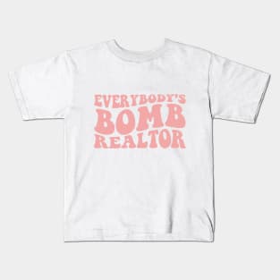 Everybody's Bomb Realtor Retro Design Kids T-Shirt